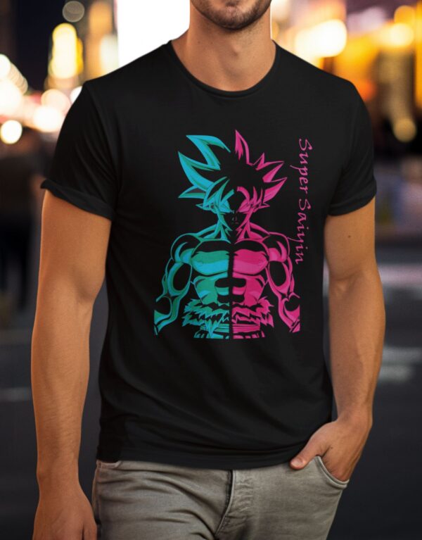 Playera Negra 100% Algodón de Alta Calidad e impresionante estampado.