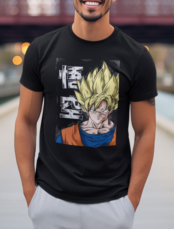 ANIME 2 ADULTO Playera Negra 100% Algodón de Alta Calidad e impresionante estampado.