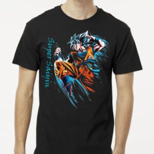 ANIME 3A Playera Negra 100% Algodón de Alta Calidad e impresionante estampado.