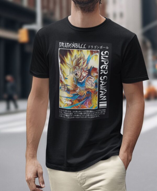 Playera Negra 100% Algodón de Alta Calidad e impresionante estampado.