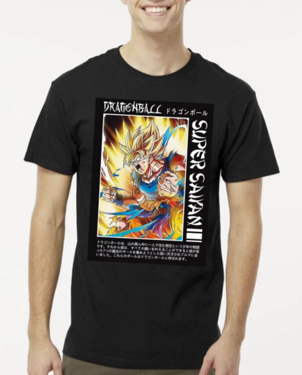 Playera Negra 100% Algodón de Alta Calidad e impresionante estampado.