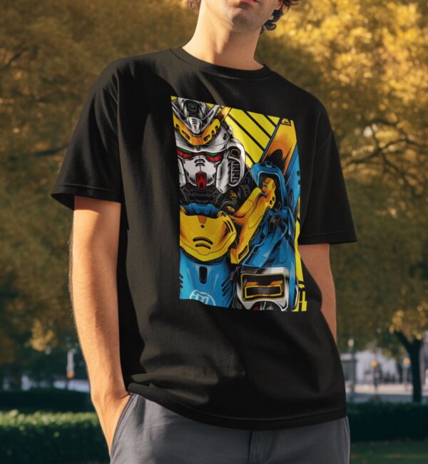 Playera Negra 100% Algodón de Alta Calidad e impresionante estampado.