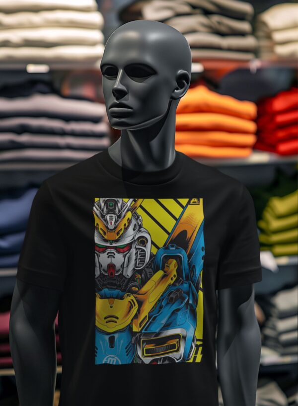 Playera Negra 100% Algodón de Alta Calidad e impresionante estampado.