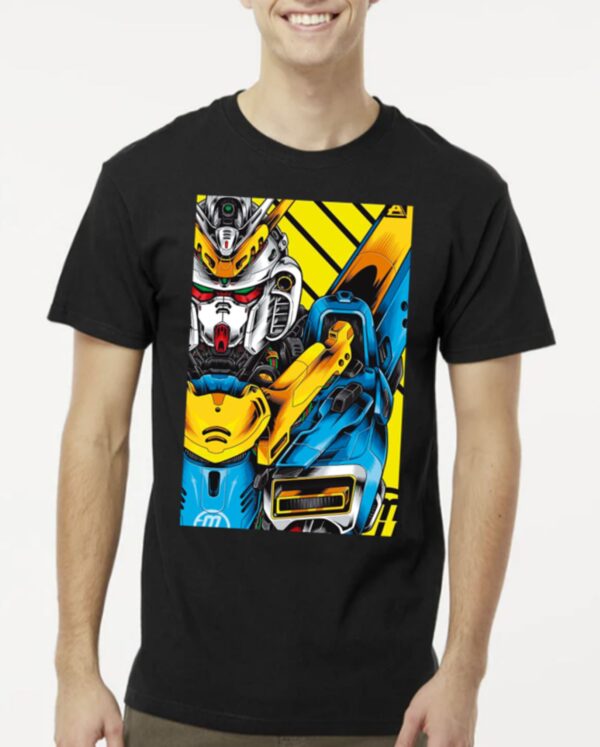 Playera Negra 100% Algodón de Alta Calidad e impresionante estampado.