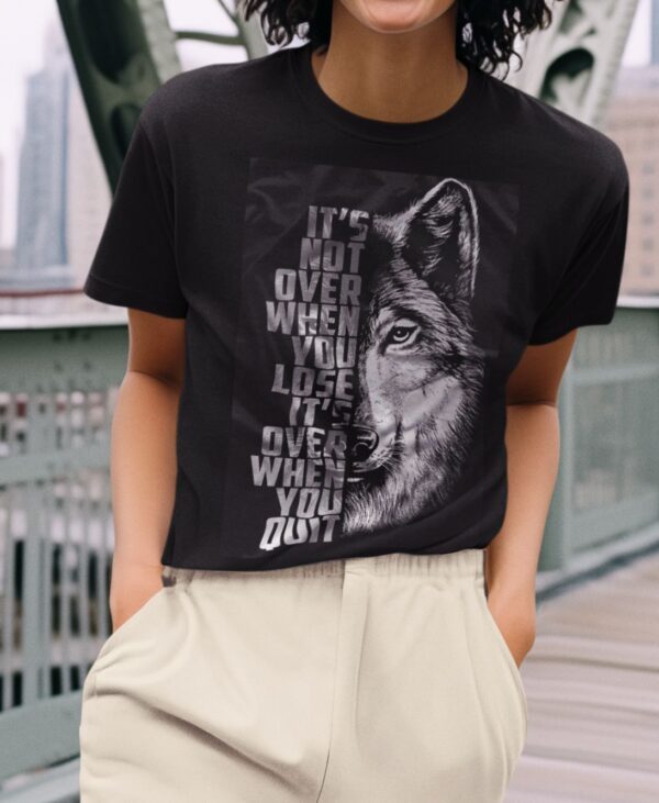 MENSAJE 10 Playera Negra 100% Algodón Peinado de Alta Calidad e impresionante estampado.