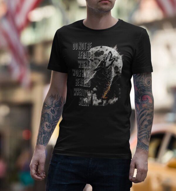 Playera Negra 100% Algodón Peinado de Alta Calidad e impresionante estampado.