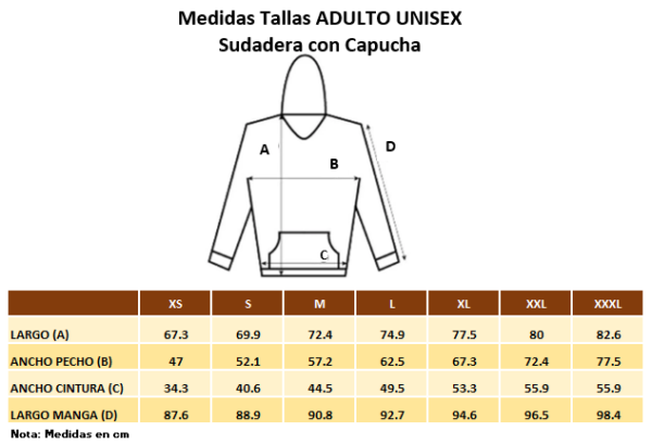 Sudadera Unisex para Adulto, Afelpada con Capucha.