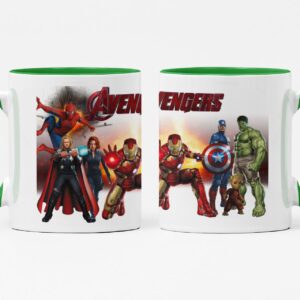 AVENGERS 2 DOBLE Tazas de Cerámica con fabulosos impresos llenos de personalidad. ¡Ideal para regalar o consentirte a ti mismo con algo bonito y funcional!