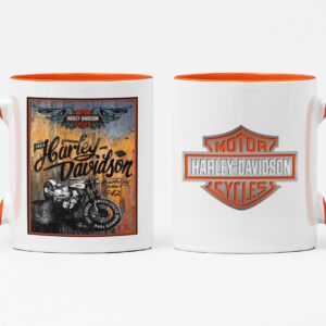 HARLEY 1 DOBLE Tazas de Cerámica con fabulosos impresos llenos de personalidad. ¡Ideal para regalar o consentirte a ti mismo con algo bonito y funcional!