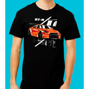 Playera Negra 100% Algodón de Alta Calidad e impresionante estampado.