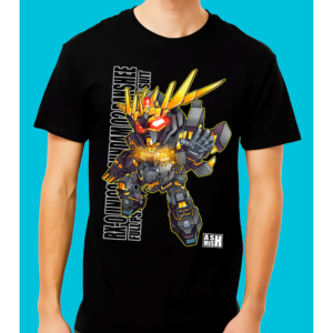 HOMBRE AZUL 12 Playera Negra 100% Algodón de Alta Calidad e impresionante estampado.