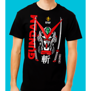 Playera Negra 100% Algodón de Alta Calidad e impresionante estampado.