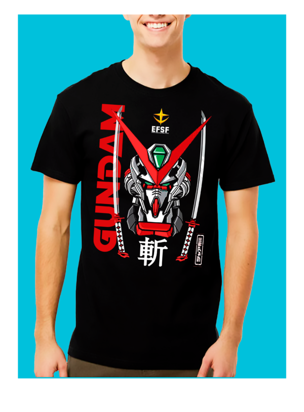 Playera Negra 100% Algodón de Alta Calidad e impresionante estampado.