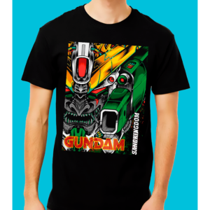 Playera Negra 100% Algodón de Alta Calidad e impresionante estampado.