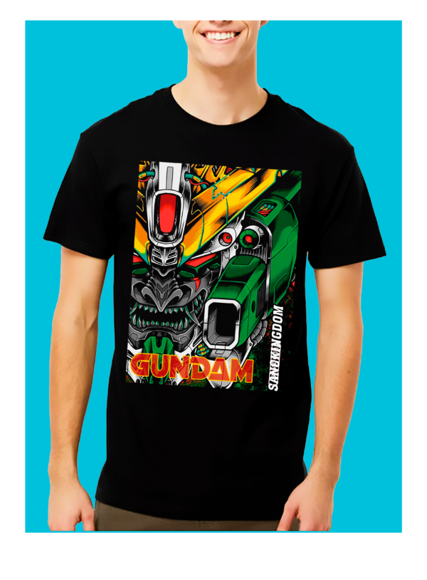 HOMBRE AZUL 18 Playera Negra 100% Algodón de Alta Calidad e impresionante estampado.