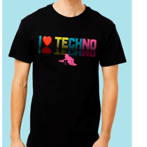 HOMBRE AZUL 2 Playera Negra 100% Algodón de Alta Calidad e impresionante estampado.