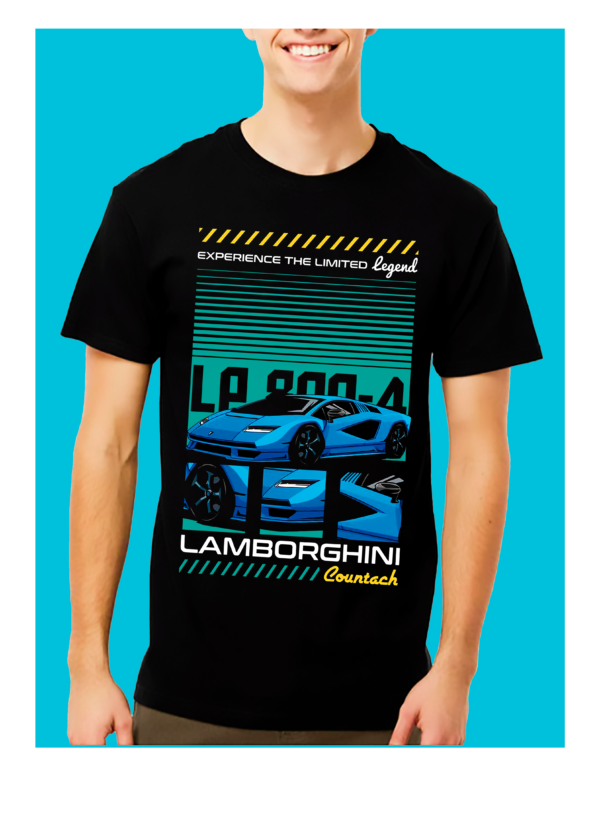 Playera Negra 100% Algodón de Alta Calidad e impresionante estampado.