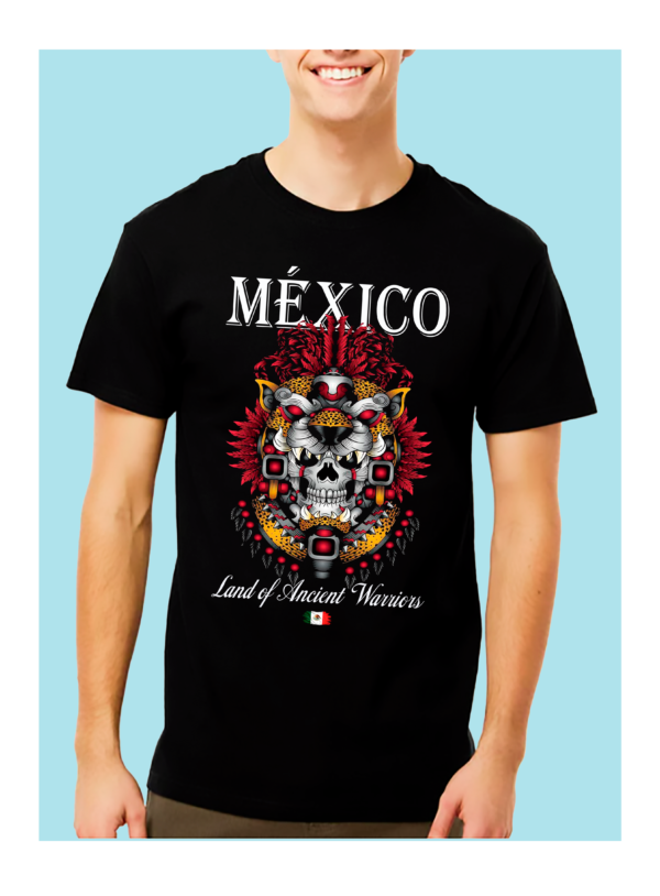 Playera Negra 100% Algodón de Alta Calidad e impresionante estampado.