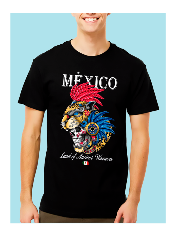 HOMBRE AZUL 4 Playera Negra 100% Algodón de Alta Calidad e impresionante estampado.