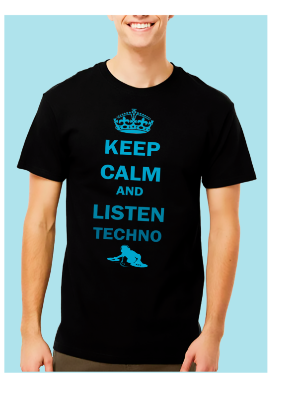 HOMBRE AZUL 5 Playera Negra 100% Algodón de Alta Calidad e impresionante estampado.