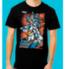 HOMBRE AZUL 7 Playera Negra 100% Algodón de Alta Calidad e impresionante estampado.