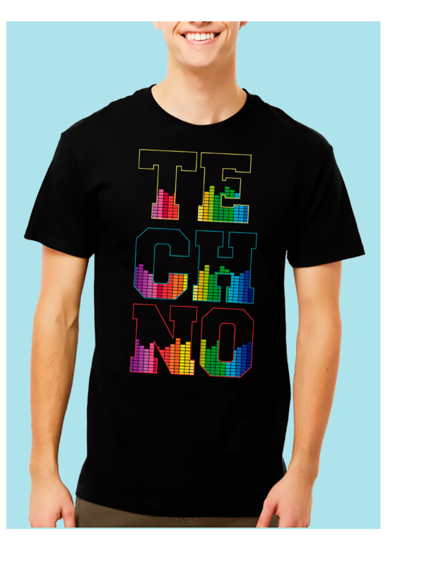 Playera Negra 100% Algodón de Alta Calidad e impresionante estampado.