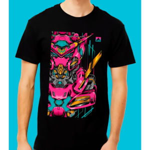 HOMBRE AZUL 9 Playera Negra 100% Algodón de Alta Calidad e impresionante estampado.