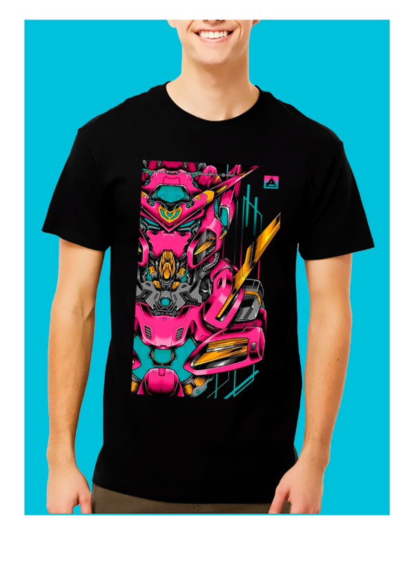 HOMBRE AZUL 9 Playera Negra 100% Algodón de Alta Calidad e impresionante estampado.