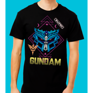 Playera Negra 100% Algodón de Alta Calidad e impresionante estampado.