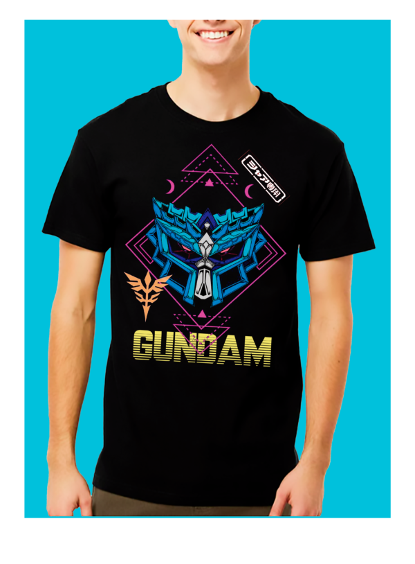 Playera Negra 100% Algodón de Alta Calidad e impresionante estampado.