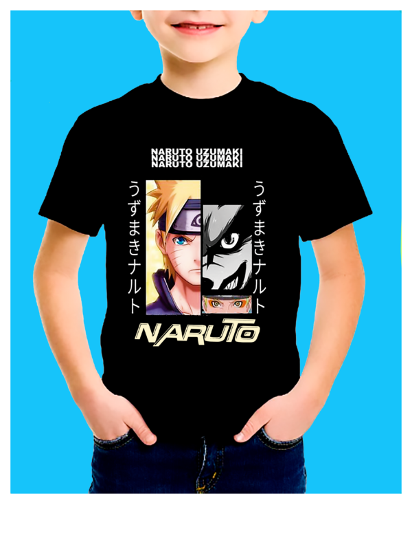 Playera Junior Unisex Color Negro 100% Algodón de Alta Calidad e impresionante estampado.