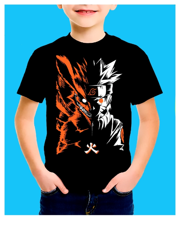 Playera Junior Unisex Color Negro 100% Algodón de Alta Calidad e impresionante estampado.