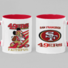 Tazas de Cerámica con fabulosos impresos de tu equipo favorito de la NFL.