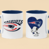 Tazas de Cerámica con fabulosos impresos de tu equipo favorito de la NFL.
