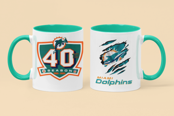 Tazas de Cerámica con fabulosos impresos de tu equipo favorito de la NFL.