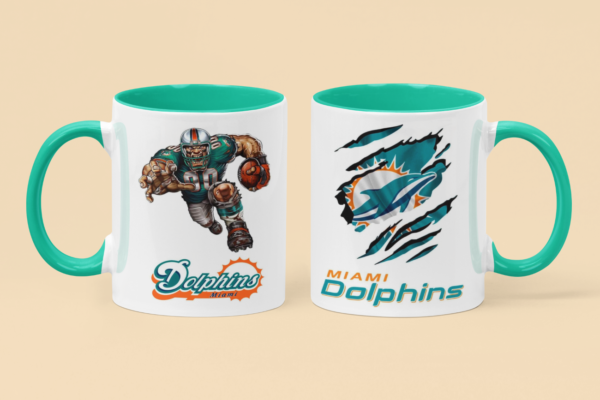Tazas de Cerámica con fabulosos impresos de tu equipo favorito de la NFL.