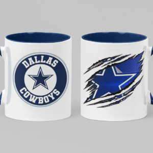 TAZA 4 Tazas de Cerámica con fabulosos impresos de tu equipo favorito de la NFL.