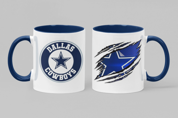 Tazas de Cerámica con fabulosos impresos de tu equipo favorito de la NFL.