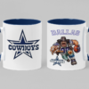 TAZA 5 Tazas de Cerámica con fabulosos impresos de tu equipo favorito de la NFL.