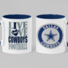 Tazas de Cerámica con fabulosos impresos de tu equipo favorito de la NFL.