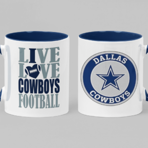 TAZA 6 Tazas de Cerámica con fabulosos impresos de tu equipo favorito de la NFL.