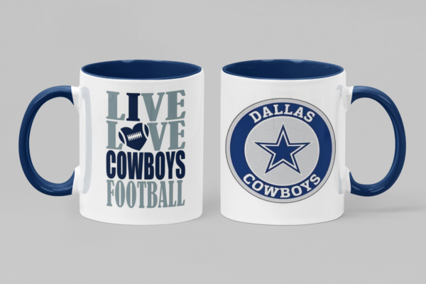 Tazas de Cerámica con fabulosos impresos de tu equipo favorito de la NFL.