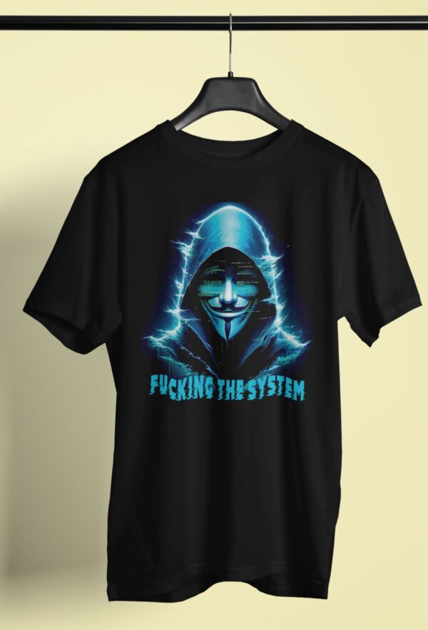 Playera Negra 100% Algodón de Alta Calidad e impresionante estampado.