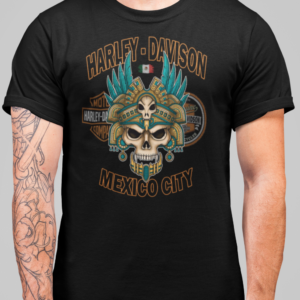 Playera Negra 100% Algodón Peinado de Alta Calidad en diferentes colores e impresionante estampado.