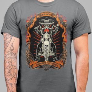 Playera 100% Algodón Peinado de Alta Calidad en diferentes colores e impresionante estampado.