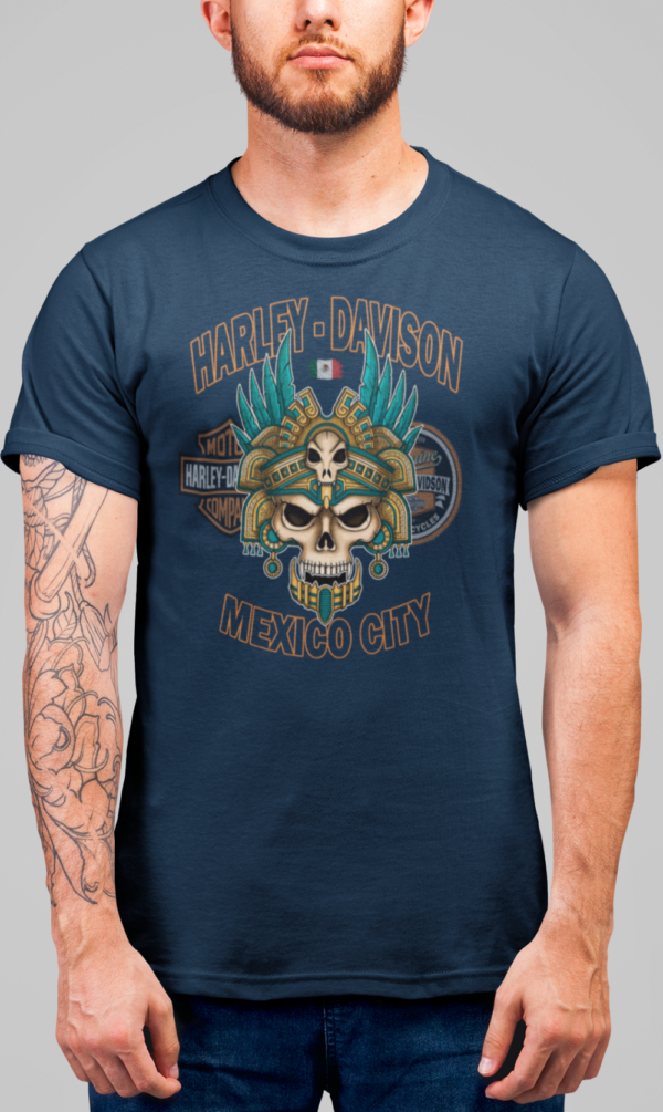 t-shirt-mockup-of-a-redhead-man-with-tattoos-standing-in-a-studio-22340 Playera Negra 100% Algodón Peinado de Alta Calidad en diferentes colores e impresionante estampado.