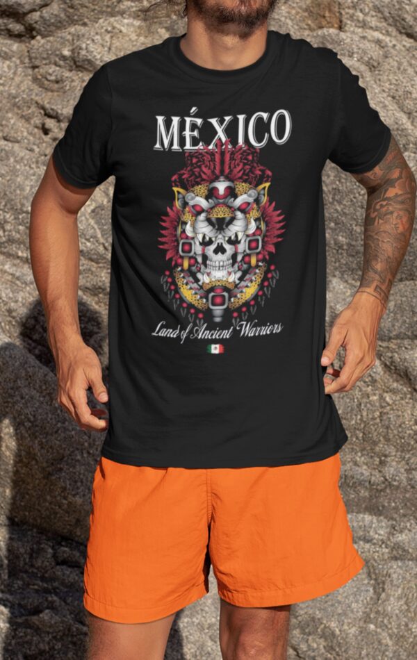Playera Negra 100% Algodón de Alta Calidad e impresionante estampado.