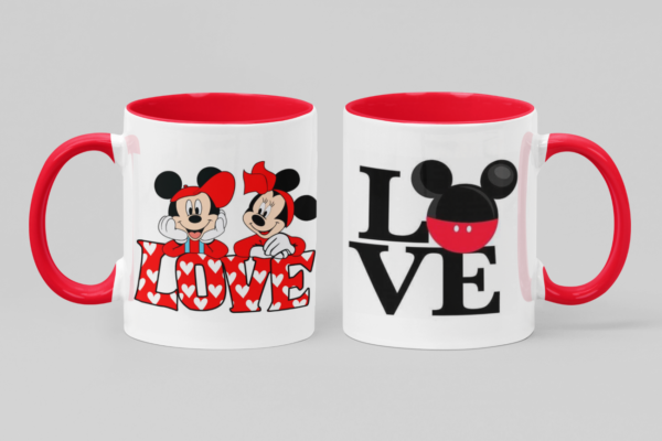 16 Tazas de Ceramica 11 OZ, alta calidad Grado AAA con motivos del Día de San Valentín, Diseños Únicos y elegantes para Enamorar.