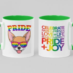 20 Tazas 11 OZ Ceramica de Alta Calidad, Diseños Exclusivos LGBT+ para Celebrar el Orgullo y la Diversidad.