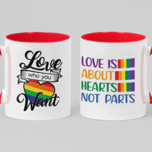 22 Tazas 11 OZ Ceramica de Alta Calidad, Diseños Exclusivos LGBT+ para Celebrar el Orgullo y la Diversidad.